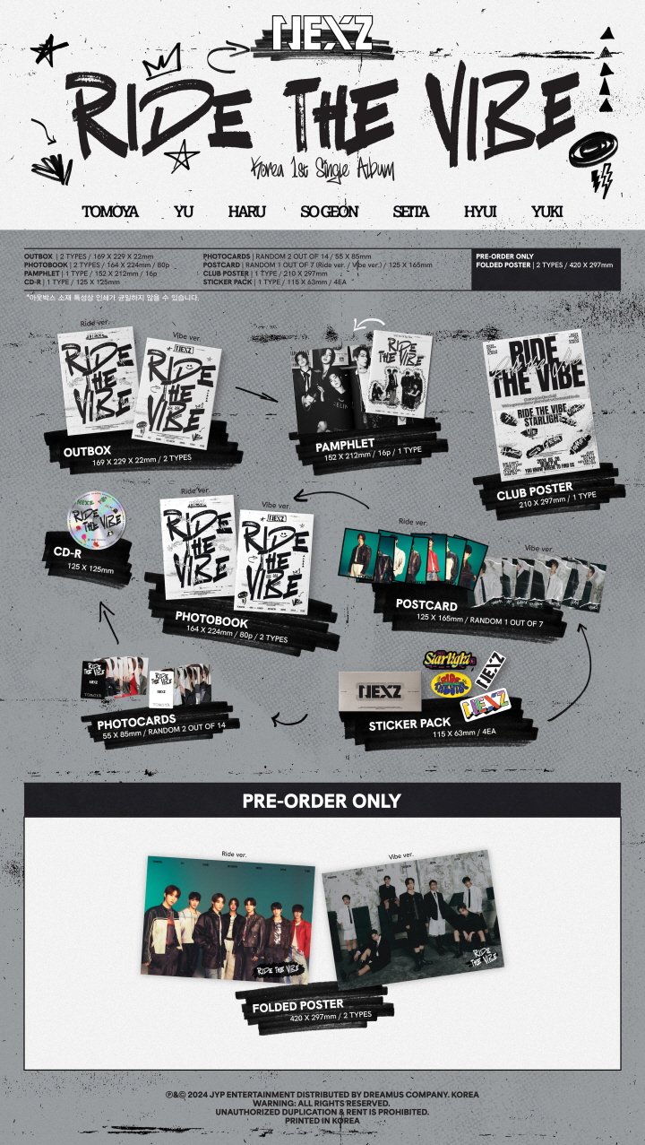 nexz ride the vibe Music plant コンプリート 7枚 NEXZ - Ride the Vibe | MUSICA
